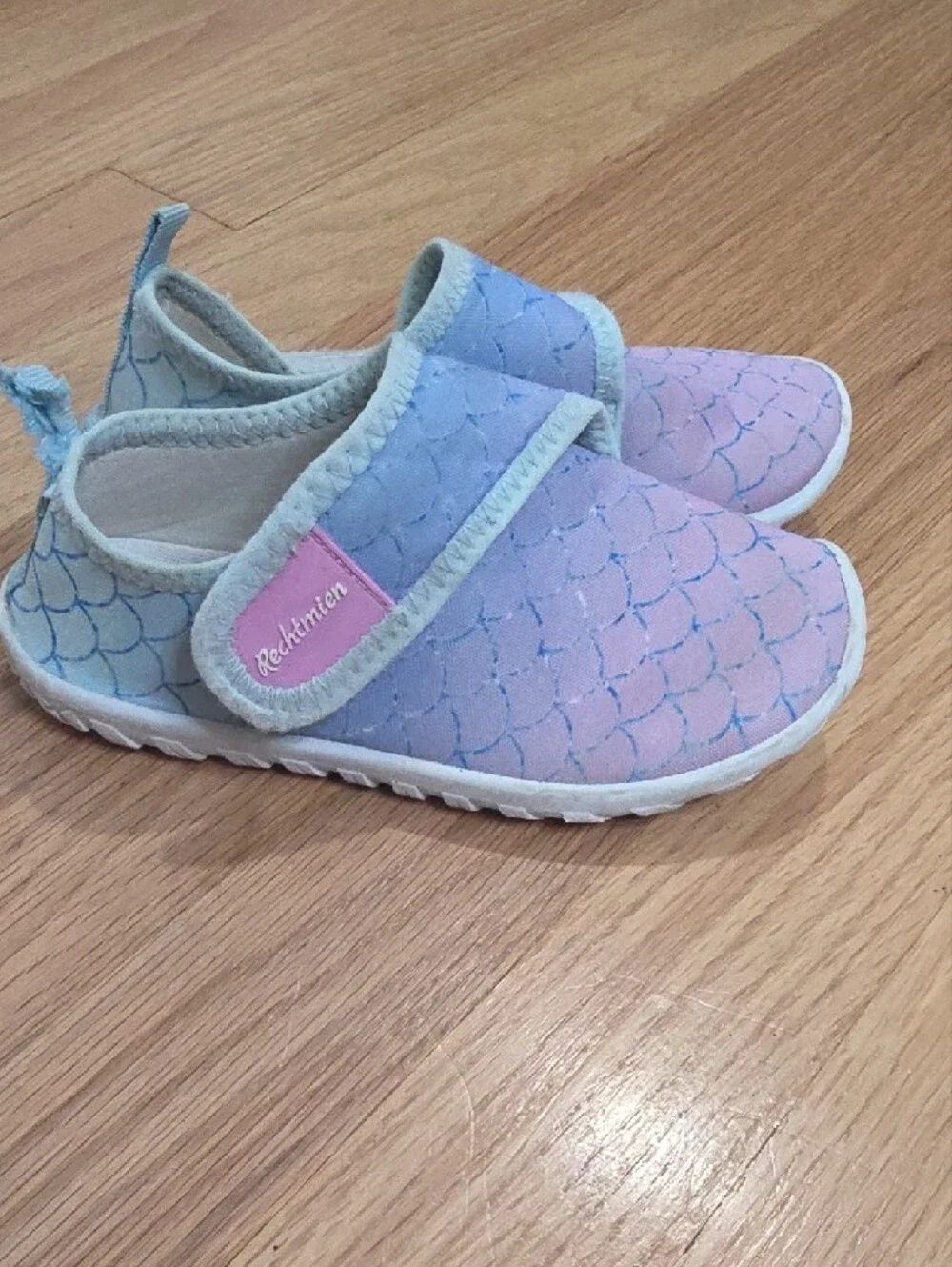 Baby Slip-On Walker Shoes in Pink & Lavender with Easy Velcro